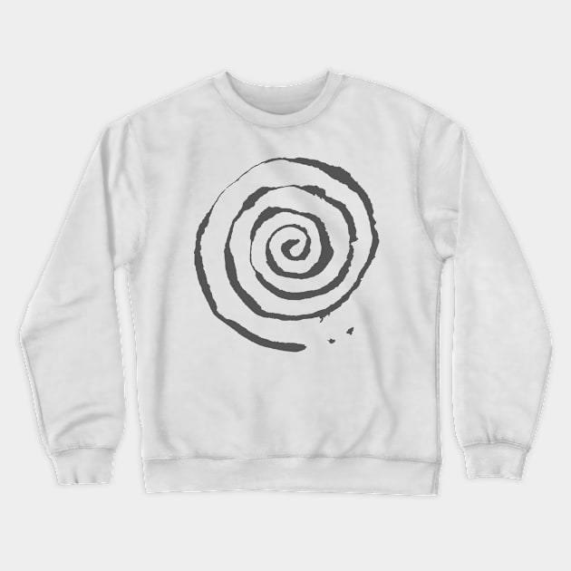 Spiral - Organic Symbol INK Crewneck Sweatshirt by Nikokosmos